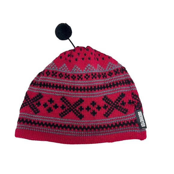 Obermeyer 100% wool Christmas women’s beanie - Picture 1 of 6